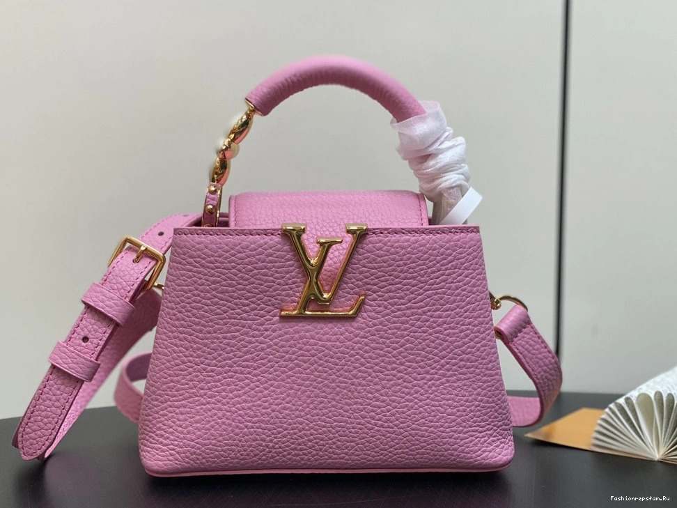 FS CHEAP CAPUCINES VUITTON MINI-21*14*8CM LOUIS 0716